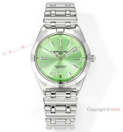 New! Swiss Copy Breitling Chronomat Automatic 36 BLS 2824 Extra-thin Case Mint Green Dial